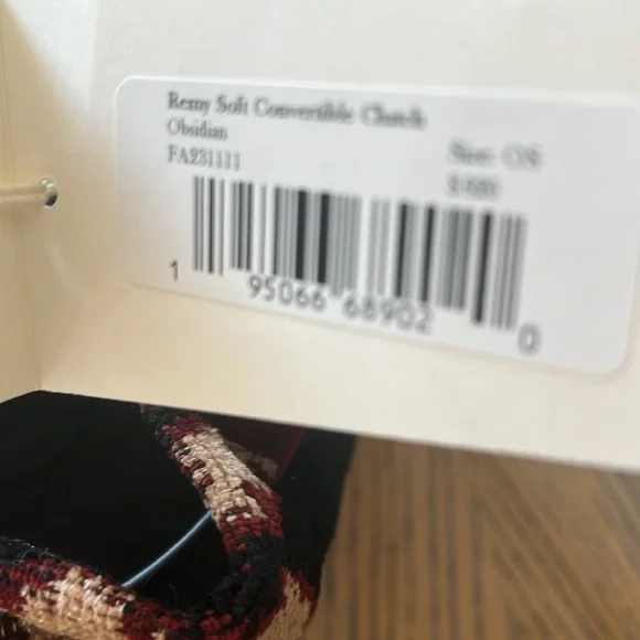 Ulla Johnson Remy Soft Convertible Clutch Obsidian Cross Body Bag NEW - Picture 2 of 6